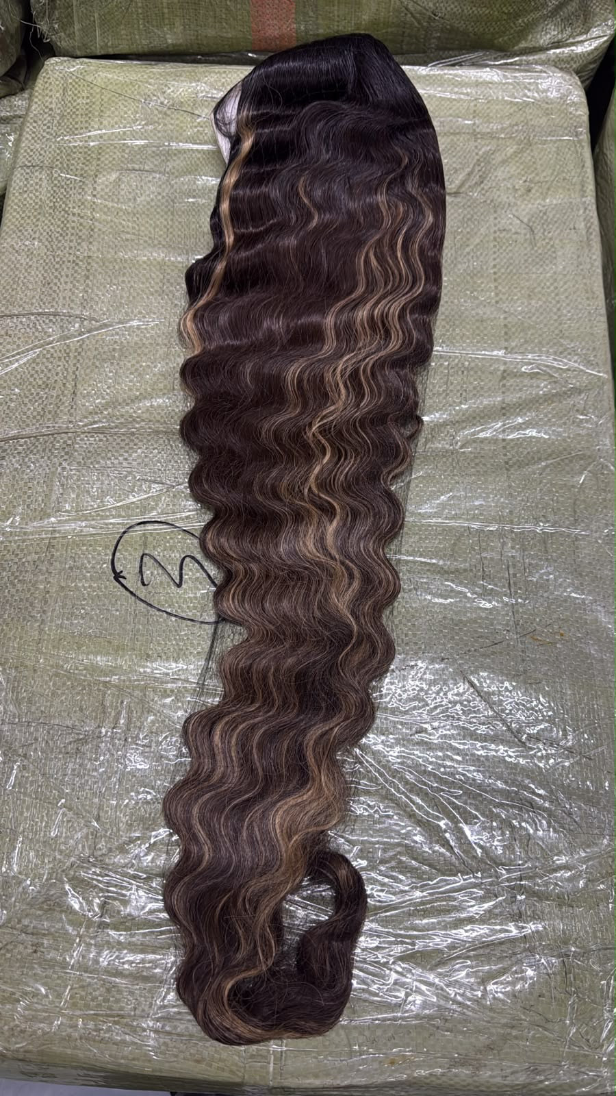 Dark Brown Piano 32” Crimps