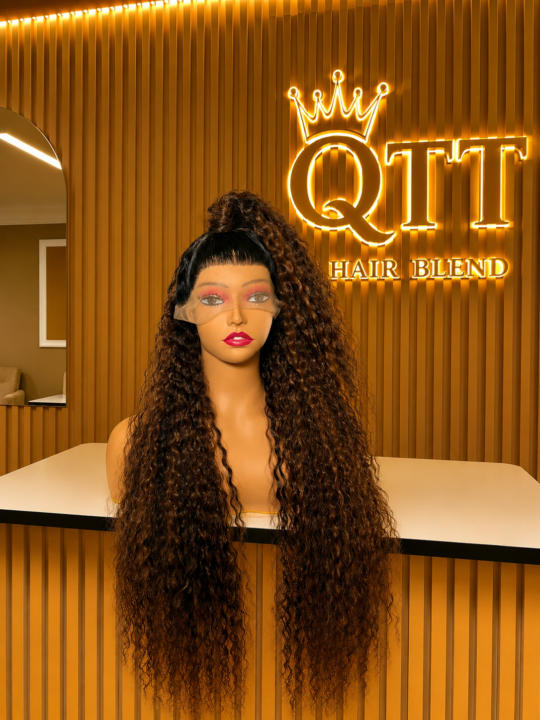 Dark Brown Piano Water Wave Curls
