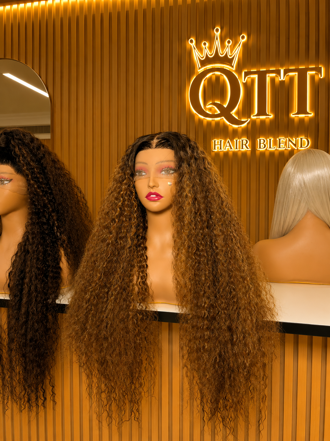 Light Brown Piano Water Wave Curls