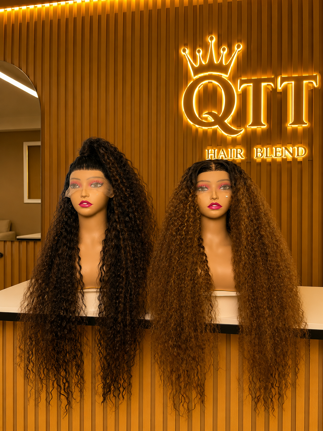 Dark Brown Piano Water Wave Curls