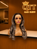 Silver Grey Piano Bouncy Curls